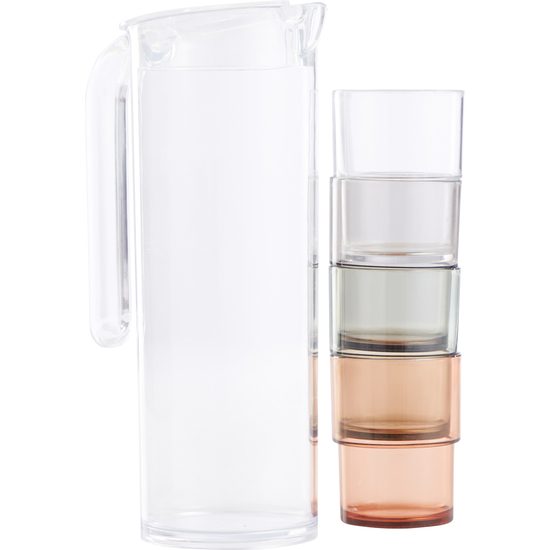 JARRA 1 L C/T Y 4 VASOS image 4