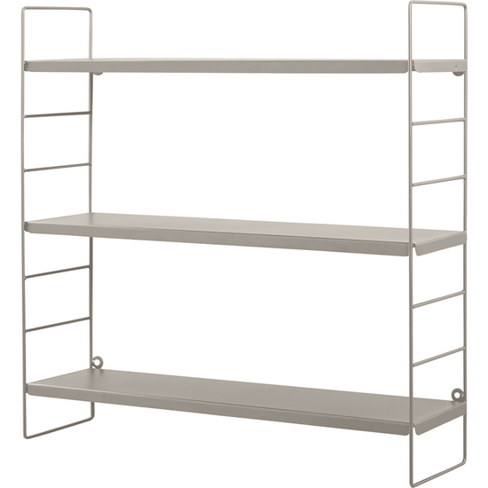 ESTANTE 3 BALDAS 58X16X58 CM GRIS image 0