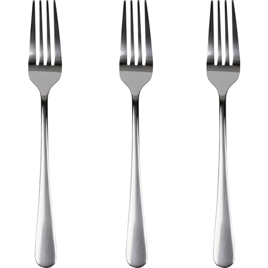 SET 3PC TENEDOR ACERO INOX RECICLADO BRILLO NATUR image 0