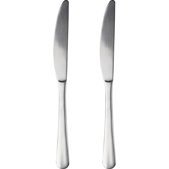 SET 2PC CUCHILLO ACERO INOX RECICLADO BRILLO NATUR image 0