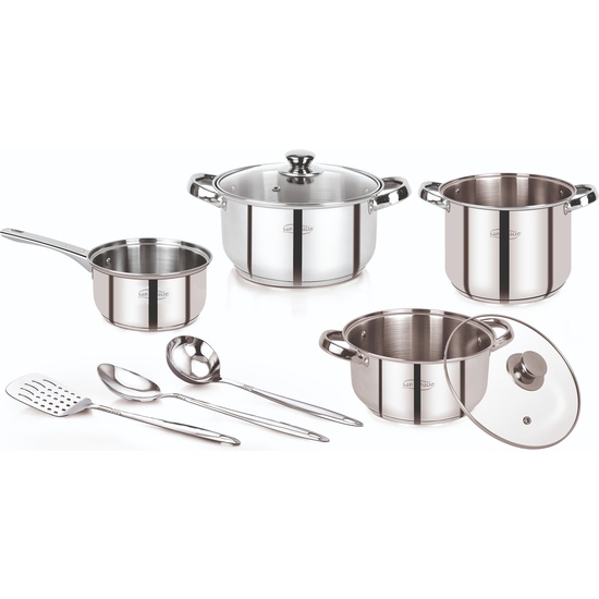 SET 9PC BATERIA COCINA ACERO INOX IND LEXIA image 0