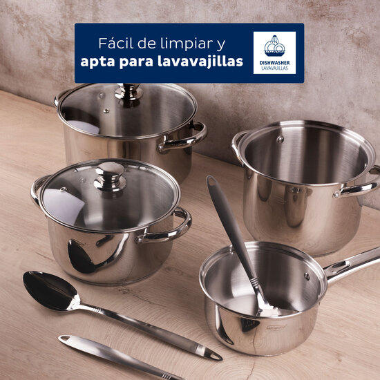 SET 9PC BATERIA COCINA ACERO INOX IND LEXIA image 4