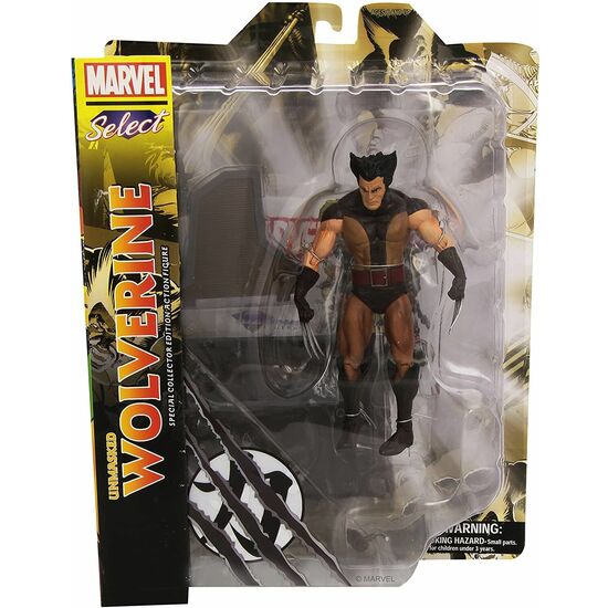 FIGURA LOBEZNO DESENMASCARADO MARVEL SELECT 18CM image 1