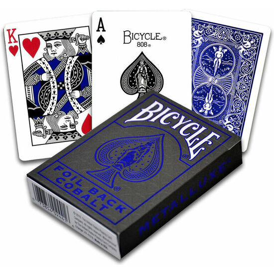 BARAJA CARTAS POKER BICYCLE METALLUXE BLUE image 0