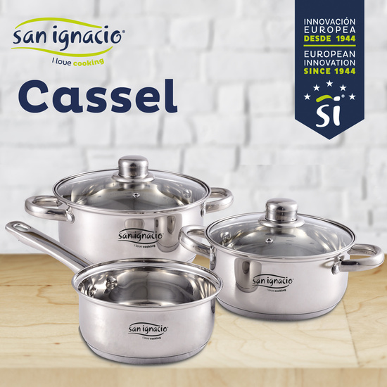 SET 6PC BATERIA DE COCINA ACERO INOXIDABLE image 1
