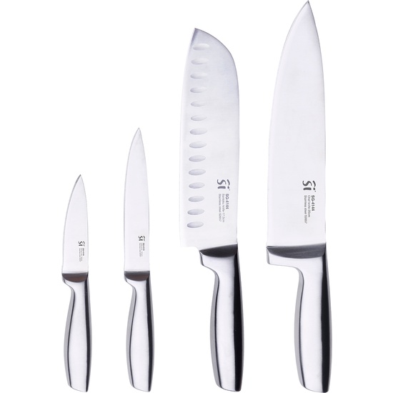 SET 4PCS CUCHILLOS DE COCINA ACERO INOX COMPACT image 0