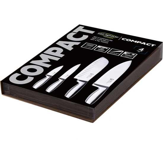 SET 4PCS CUCHILLOS DE COCINA ACERO INOX COMPACT image 2