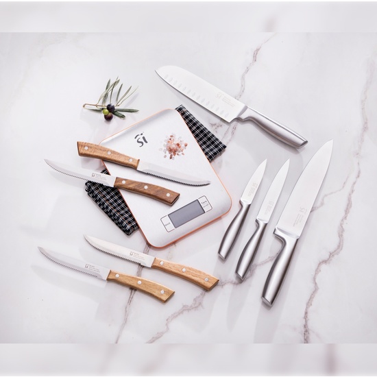 SET 4PCS CUCHILLOS DE COCINA ACERO INOX COMPACT image 3