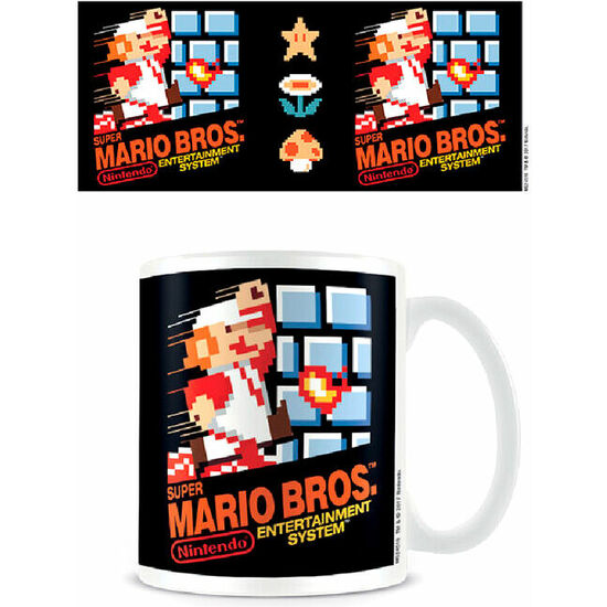 TAZA PORTADA NES SUPER MARIO NINTENDO image 0