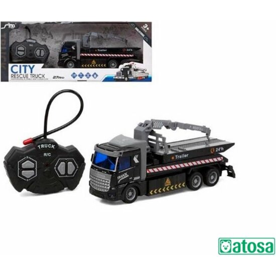 CAMION RADIO CONTROL CITY RESCUE GRUA NEGRO image 0