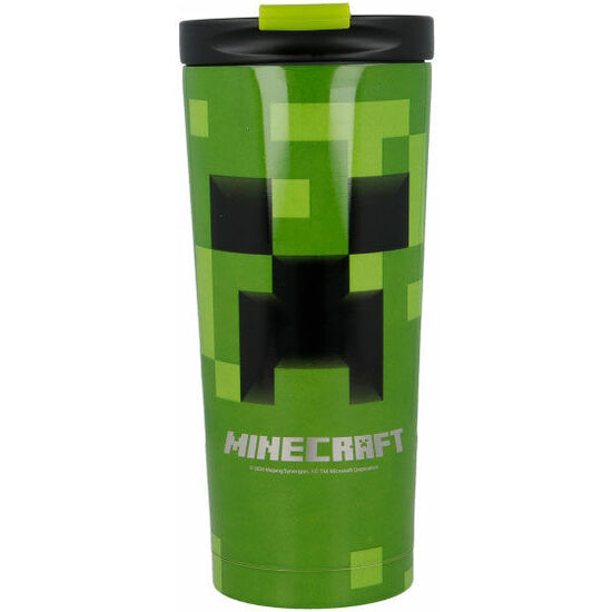 VASO TERMO ACERO INOXIDABLE MINECRAFT 425ML image 1