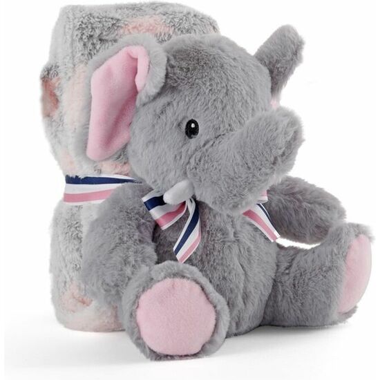 PELUCHE + MANTA SUAVE ELEFANTE ALLIE 22CM image 0