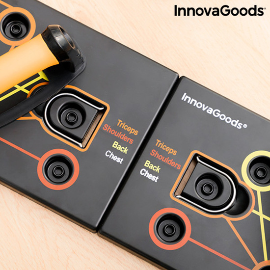 TABLA DE FLEXIONES PUSH-UP CON BANDAS DE RESISTENCIA Y GUÍA DE EJERCICIOS PULSHER INNOVAGOODS image 1