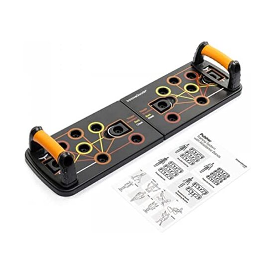 TABLA DE FLEXIONES PUSH-UP CON BANDAS DE RESISTENCIA Y GUÍA DE EJERCICIOS PULSHER INNOVAGOODS image 2
