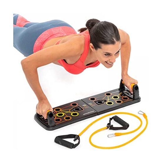 TABLA DE FLEXIONES PUSH-UP CON BANDAS DE RESISTENCIA Y GUÍA DE EJERCICIOS PULSHER INNOVAGOODS image 4