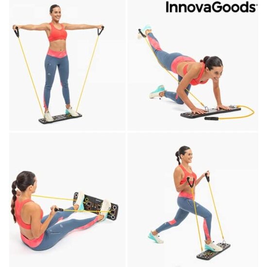 TABLA DE FLEXIONES PUSH-UP CON BANDAS DE RESISTENCIA Y GUÍA DE EJERCICIOS PULSHER INNOVAGOODS image 6