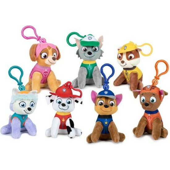 BOLSA 12 PELUCHES LLAVERO PATRULLA CANINA PAW PATROL SOFT 10CM SURTIDO image 0