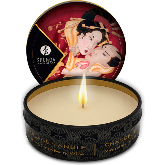 SHUNGA MASSAGE CANDLE STRAWBERRY 30 ML image 0