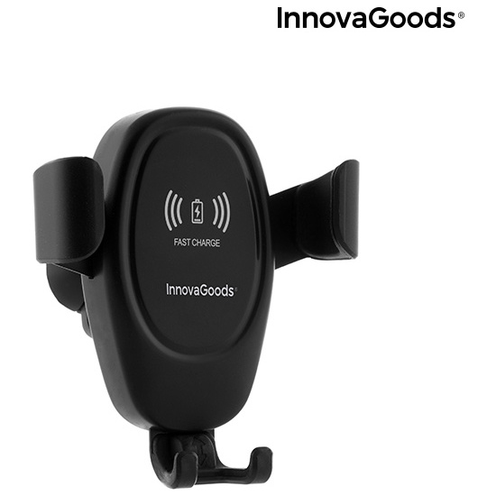 SOPORTE DE MÓVIL CON CARGADOR INALÁMBRICO PARA COCHES WOLDER INNOVAGOODS image 3