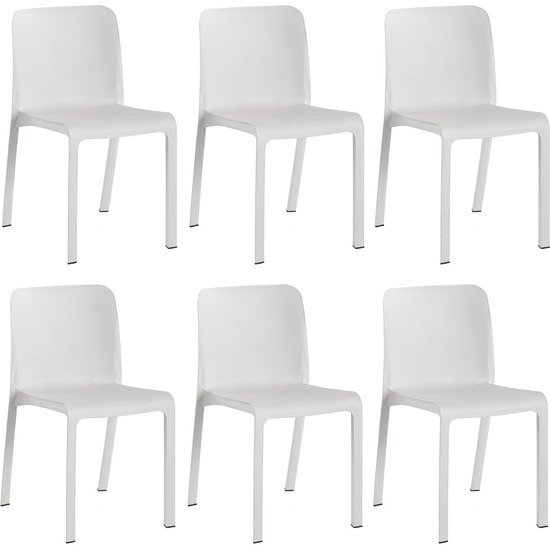 SET 6 SILLAS GRANA BLANCA image 0