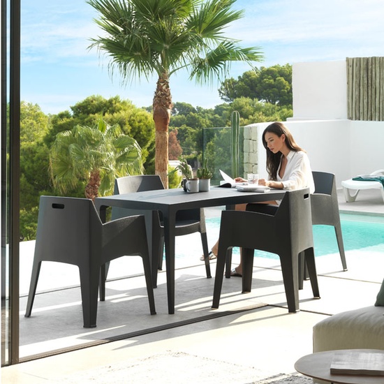 MESA DE JARDÍN MASTER 140 BLANCA image 3