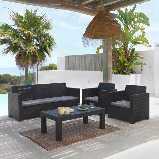 CONJUNTO MUEBLES DE JARDÍN BELICE GRAFITO NEW image 6