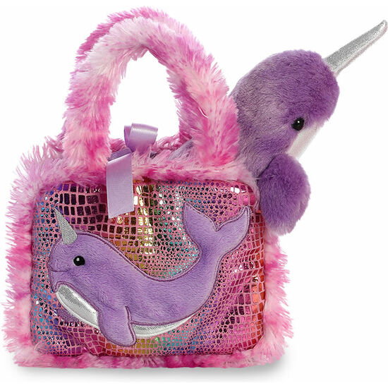 PELUCHE BOLSO FANCY PALS NARVAL FUCSIA 21CM image 3