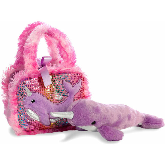 PELUCHE BOLSO FANCY PALS NARVAL FUCSIA 21CM image 4