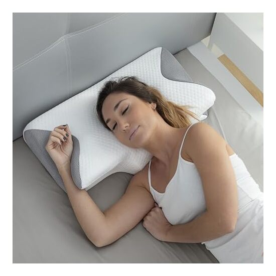 ALMOHADA VISCOELÁSTICA CERVICAL CON CONTORNO ERGONÓMICO CONFORTI INNOVAGOODS image 4
