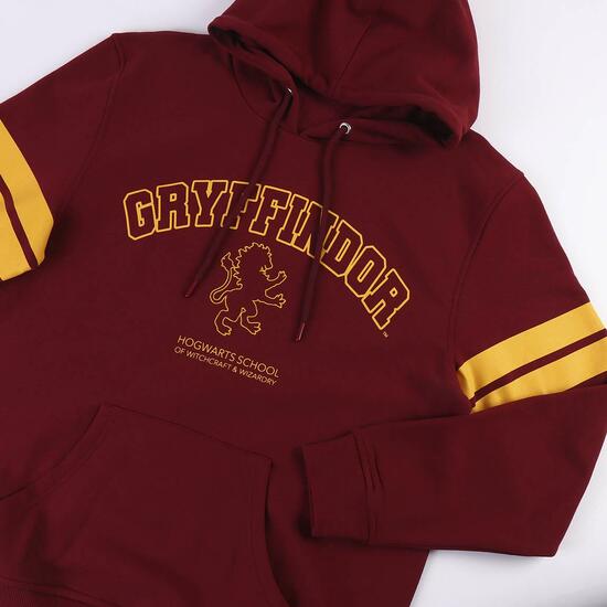 SUDADERA CON CAPUCHA COTTON BRUSHED HARRY POTTER DARK RED image 2