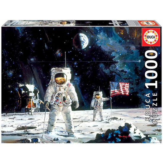 PUZZLE FIRST MEN ON THE MOON ROBERT MCCALL 1000PZS image 0
