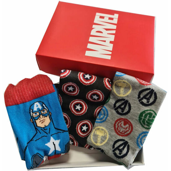 SET 3 CALCETINES VENGADORES AVENGERS MARVEL ADULTO SURTIDO image 0