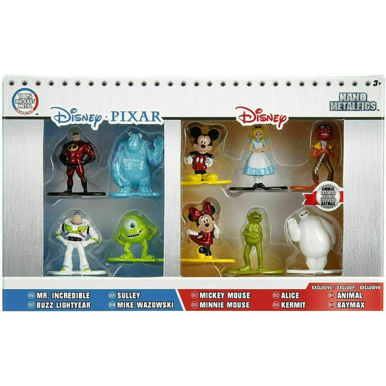 BLISTER 10 FIGURAS NANO METALFIGS DISNEY PIXAR 4CM image 0