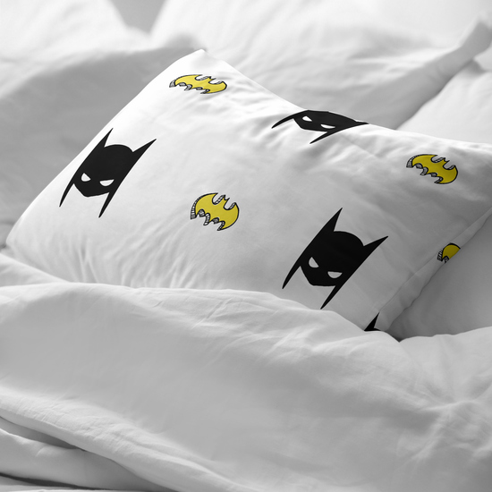 FUNDA DE ALMOHADA 100% ALGODÓN BATMASK DE 40X60 image 1