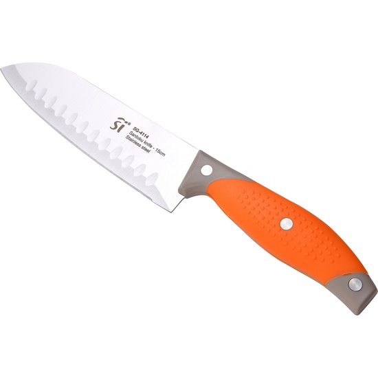 CUCHILLO SANTOKU 17.5CM ACERO INOX VALENCIA image 1