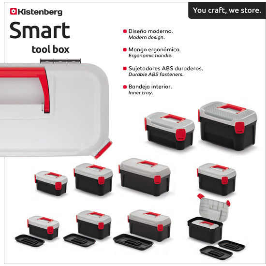 CAJA DE HERRAMIENTAS MULTIFUNCIONAL KISTENBERG 40 SMART TOOL BOX 23,4X38X22,5 image 1