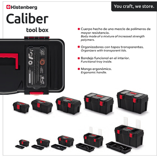 CAJA DE HERRAMIENTAS MULTIFUNCIONAL KISTENBERG CALIBER TOOL BOX 26,7X55X27 image 1
