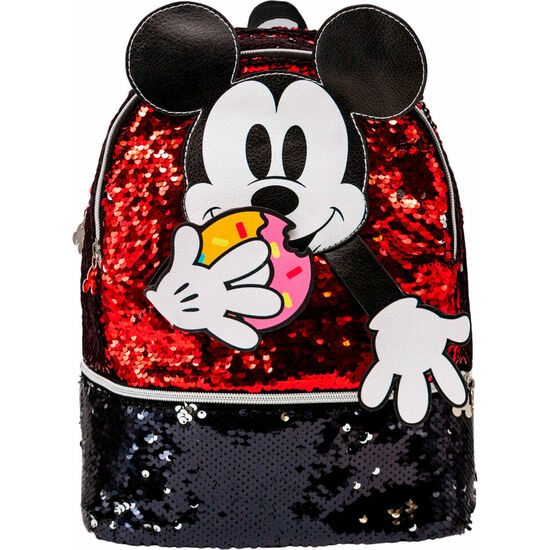 MOCHILA DONUT MICKEY DISNEY LENTEJUELAS 32CM image 0