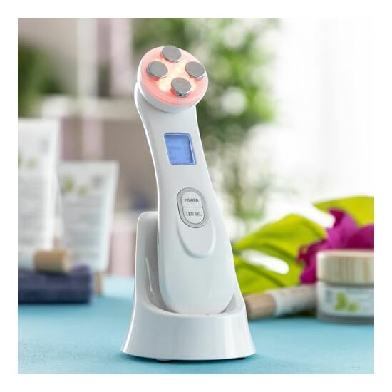 MASAJEADOR FACIAL CON RADIOFRECUENCIA, FOTOTERAPIA Y ELECTROESTIMULACIÓN WACE INNOVAGOODS image 2