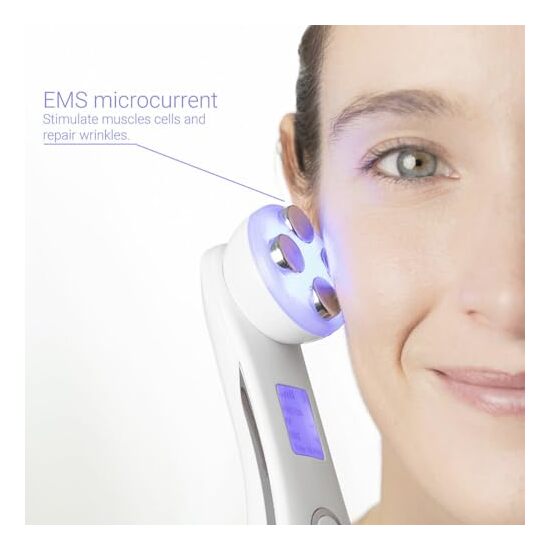 MASAJEADOR FACIAL CON RADIOFRECUENCIA, FOTOTERAPIA Y ELECTROESTIMULACIÓN WACE INNOVAGOODS image 3