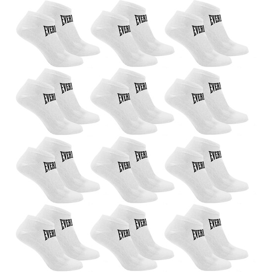 SET DE 12 PARES DE CALCETINES EVERLAST BLANCOS image 0
