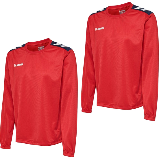2X SUDADERA HUMMEL® ROJO 100% POLIÉSTER image 0