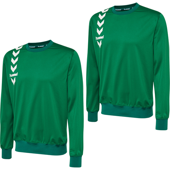 2X SUDADERA HUMMEL® VERDE 100% POLIÉSTER image 0