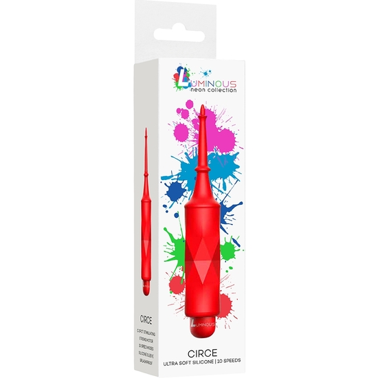 CIRCE - ABS BULLET WITH SILICONE SLEEVE - 10-SPEEDS - RED image 1