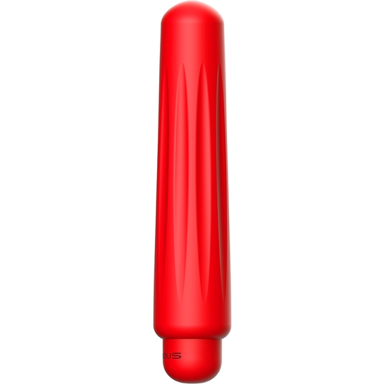 DELIA - ABS BULLET WITH SILICONE SLEEVE - 10-SPEEDS - RED image 5