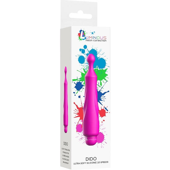 DIDO - ABS BULLET WITH SILICONE SLEEVE - 10-SPEEDS - FUCHSIA image 1