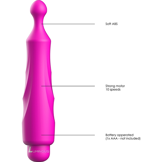 DIDO - ABS BULLET WITH SILICONE SLEEVE - 10-SPEEDS - FUCHSIA image 4