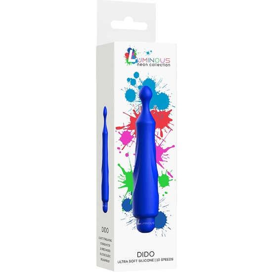 DIDO - ABS BULLET WITH SILICONE SLEEVE - 10-SPEEDS - ROYAL BLUE image 1