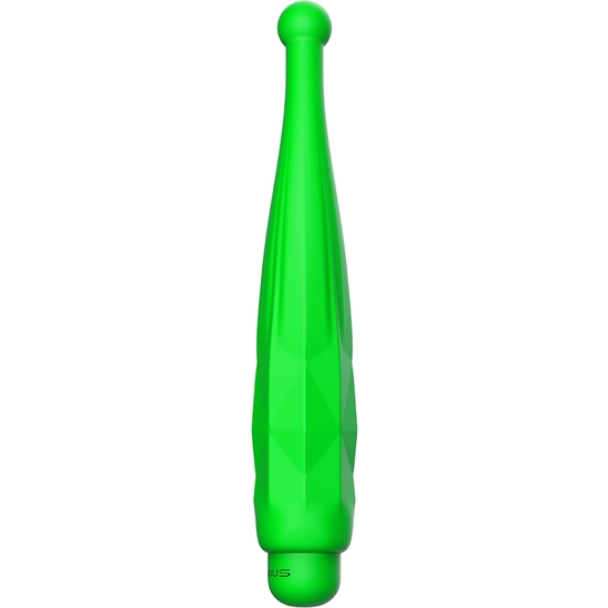 LYRA - ABS BULLET WITH SILICONE SLEEVE - 10-SPEEDS - GREEN image 5