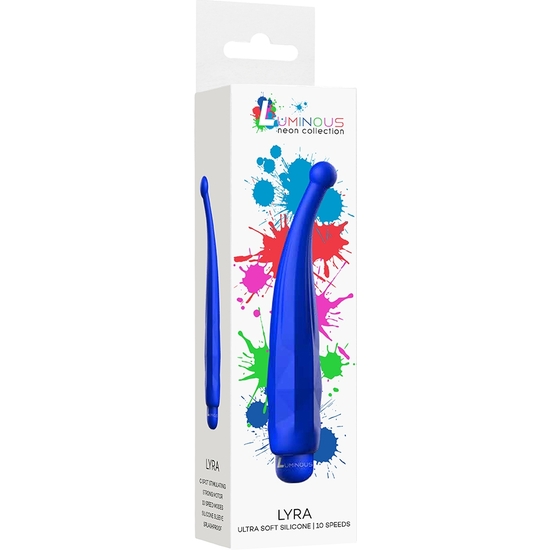 LYRA - ABS BULLET WITH SILICONE SLEEVE - 10-SPEEDS - ROYAL BLUE image 1